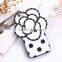for iphone 6 rubber case cover flowers diamond wave point pattern