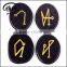 Wholesale natural Blue sand stone Engraved Stone Wholesale Chakra Stone Set