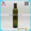 Classical 250ml green olive oil glass bottle