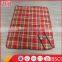 High quality leather handle waterproof polar fleece picnic blanket