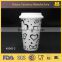 Reusable coffee cup, ceramic double layer mug