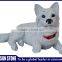 Life size garden fu dog marble statues