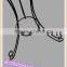 Fashion flower holder wrought iron metal flower pot rack