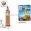 Eco friendly London Big Ben 3D cardboard building puzzle toys