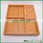 Wholesale bamboo expandable cutlery drawer organizer with knife block