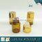 2ml (5/8 dram) Amber Glass Essential Oil Bottle with Reducer plug and aluminum cap