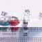 925 Sterling Silver Young Girl Triangle Opal Earring Red Ruby Stone Earring
