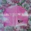 2015 color silkscreen printed ear protection silicone swimming cap