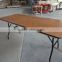 wood wedding banquet folding dining tables