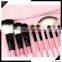 10pcs Hot selling synthetic hair makeup brushes with white handle make up brush high quality