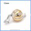 Four Sizes S Shape Micro Pave Zircon Ribbon Straps Sterling Silver Round Ball Box Clasps Connectors For Pearl Jewelry SC-BC206