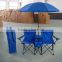 Picnic Double Folding Chair W Umbrella Table Cooler Fold up Beach Camping Chair                        
                                                Quality Choice