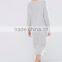 Midi Jumper Dress in Chunky wool-mix knit Side splits Oversized fit