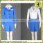 New style halloween costumes sexy women blue airline hostess costumes