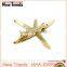 New 2016 fashion high quality gold starfish hair clips