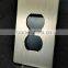 Decorative Metal Wall Plates Electrical Switch Socket