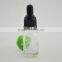 China supplier empty 10ml tempered cap glass bottle