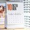 2016 hot sale China custom YO coil table calendar with notepad