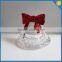 LXHY-BE078 crystal Christmas bell shaped glass candle holder