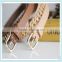 Lady pu belt with chains women chain leather belt