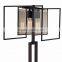 1025- 19 an open metal frame An industrial-inspired floor lamp with transitional appeal 2-Light Floor Lamp