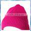 100% Acrylic Pink knit slouchy beanie hat/promotion beanie hat/cheap beanie hats