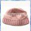 pink popcorn knit girls fashion knitting beanie hat
