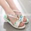2015 Summer color printing comfortable leisure fashion sandals