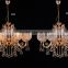 Modern Luxury Large Gold 6 Lights Crystal Chandelier with Ball Drops