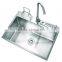 SUS 304 Stainless Steel Kitchen Sinks With Drainboard