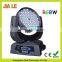 High Lumen 108pcs LED Stage Lights RGBW 11 / 15 Channel Led Moving Head Wash dj Moving Head Lighting