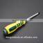 professional S2 and CRV duable high rubber handle screwdriver with tip torsion is 50-54HRC