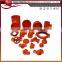 Wholesale red ductile iron threaded mechanical tee