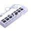 7-Port USB 2.0 Charging Station HUB with Individual Power Switches and LEDs