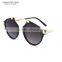 Shinny Gold Metal Brow Bar Sunglasses Women Designer Sunglasses Fashion Summer Style Black /Demi Havana Color 6604C