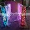 Elegant pillars/wedding flower pillar/wedding walkway wedding crystal pillarst aisle decorations metal