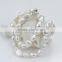 10mm AA irregular shaped baroque white simple deisgn natural cultured pearl set