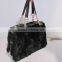 latest fashion mink fur bag with black