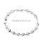 2016  white solitaire tennis bracelet white gold plated