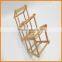 Folding Wooden Wine Rack 6 Capacities