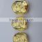 2015 Souvenir custom curve metal gold coins with your own fashion design