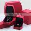 High Quality PU Sewing Jewelry Boxes Leatherette Ring Box