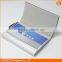 Logo custom HX01015 metal frame leather business card case colourful