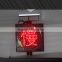 300mm red led flashing light solar powered road safety SLOW warning traffic light
