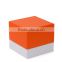 Chinese factories wholesale custom high-grade PU leather watch box, orange gift box