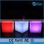 portable illuminated battery operated dmx glowing led cube seat and tables