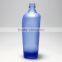 Low price wholesale blue frosted glass bottle wine