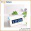 table desk LED Light night alarm clock with memo board/led message board alarm clock