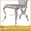 delicate printing PU stainless steel chair wedding chair