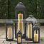 cast iron material garden latern candle lantern